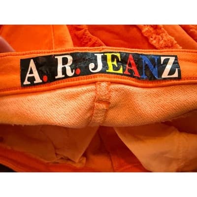 A.R Jeans High Rise Distressed Layered Ruffle Down Flared Jeans Junior 9-11 NWT - Thumbnail 23