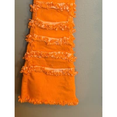 A.R Jeans High Rise Distressed Layered Ruffle Down Flared Jeans Junior 9-11 NWT - Thumbnail 4