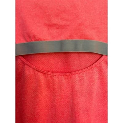 Danskin Women's Active Scallop High Low Hem T Shirt Pink Short Sleeve XL EUC - Thumbnail 10