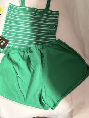 Girls Easter Outfit Top Shorts Custom Design Exclusive 1/1 NWT Bunny Babe Spring - Thumbnail 6