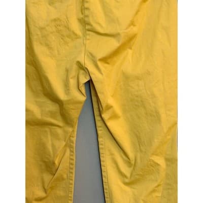 JM Collection Yellow Cropped Chino Pants Mid Rise Casual Size 12 NWOT - Thumbnail 10
