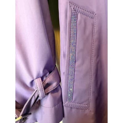 Alice in Wonderland Custom Design Exclusive Lavendar Belted Coat OOAK 1/1 - Thumbnail 9