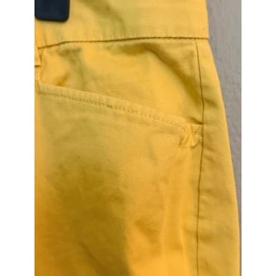 JM Collection Yellow Cropped Chino Pants Mid Rise Casual Size 12 NWOT - Thumbnail 4