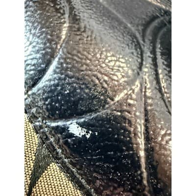 COACH Laura Signature Bag Tote Purse F18335 Black Cream - Thumbnail 8