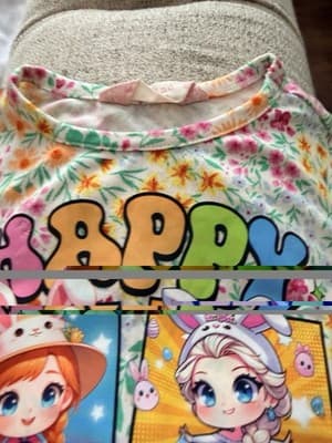 Girls Easter Disney Princess Top Pants Set Outfit Custom Design 1/1 OOAK Rare - Thumbnail 14