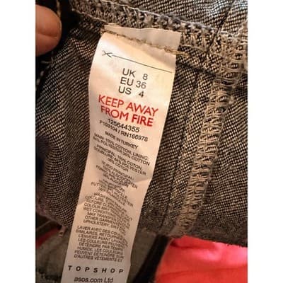 TOPSHOP Halter Corset Zipper Front Raw Hem Denim Crop Top Black Size 4 - Thumbnail 14