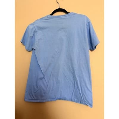 Hanes Hookah Shisha Graphic T Shirt Blue Crew Neck Short Sleeve Men's M - Thumbnail 6