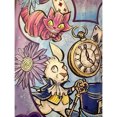 Alice in Wonderland Custom Design Exclusive Lavendar Belted Coat OOAK 1/1 - Thumbnail 14
