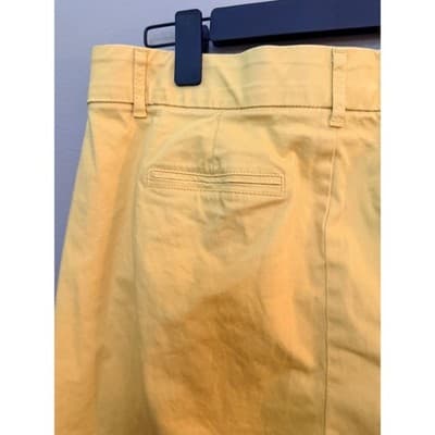 JM Collection Yellow Cropped Chino Pants Mid Rise Casual Size 12 NWOT - Thumbnail 12