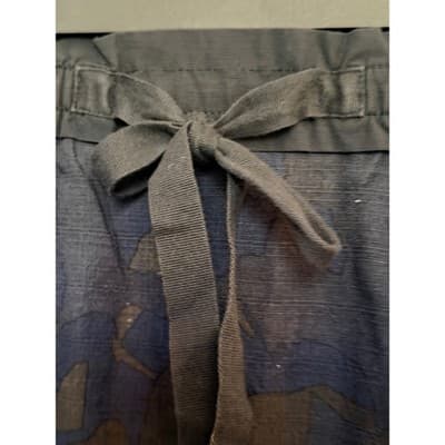 GAP Camo Print Tie Waist Mini Skirt Blue Green Pull On Casual Size XS EUC - Thumbnail 4
