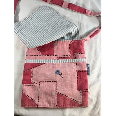 Rare Purse Cloth Handbag Sandbags Brand Vintage Horse Crossbody Bag DoubleFabric - Thumbnail 3