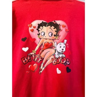 Custom Design Betty Boop Varsity Jacket Womens Wet Bandits OOAK 1/1 Rare - Thumbnail 5