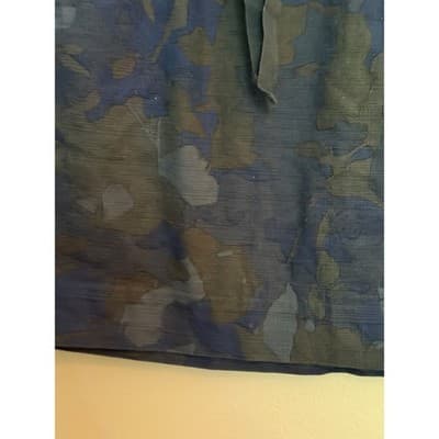 GAP Camo Print Tie Waist Mini Skirt Blue Green Pull On Casual Size XS EUC - Thumbnail 5