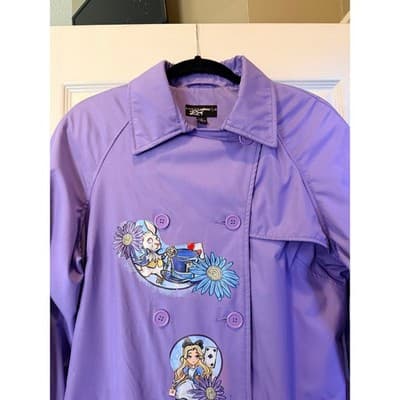 Alice in Wonderland Custom Design Exclusive Lavendar Belted Coat OOAK 1/1 - Thumbnail 7