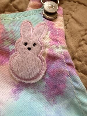 Girls Easter Disney Princess Overall Dress Custom Design 1/1 OOAK Embellished - Thumbnail 8
