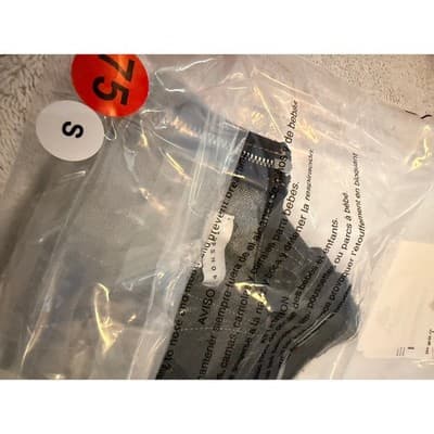 TOPSHOP Halter Corset Zipper Front Raw Hem Denim Crop Top Black Size 4 - Thumbnail 16