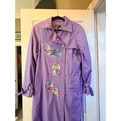 Alice in Wonderland Custom Design Exclusive Lavendar Belted Coat OOAK 1/1 - Thumbnail 12