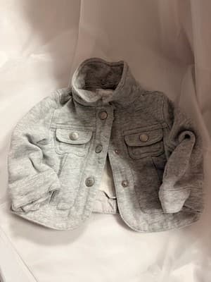 Gymboree Mickey Mouse Jacket Grey Gray Infant Toddler 6-12 Mths Custom Design - Thumbnail 3