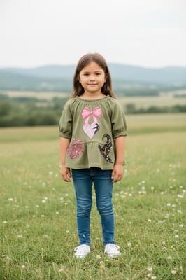 Girls Wicked Blouse Top Shirt Custom Design 1/1 Exclusive OOAK Embellished Rare - Thumbnail 10