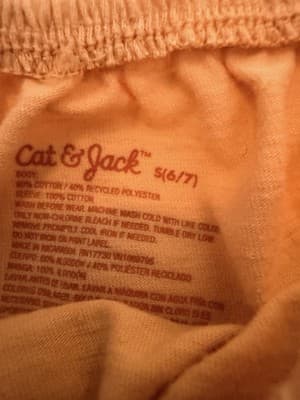 Girls Cat & Jack Lattice Bow Blouse Top Shirt Custom Design 1/1 OOAK Peach Gray - Thumbnail 5