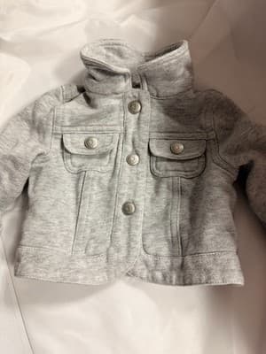 Gymboree Mickey Mouse Jacket Grey Gray Infant Toddler 6-12 Mths Custom Design - Thumbnail 6
