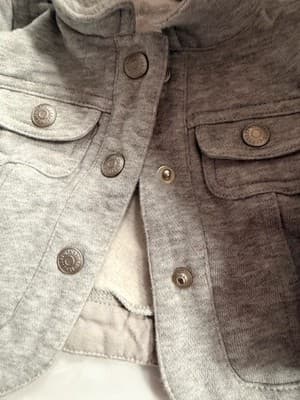 Gymboree Mickey Mouse Jacket Grey Gray Infant Toddler 6-12 Mths Custom Design - Thumbnail 4