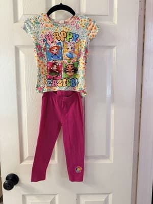 Girls Easter Disney Princess Top Pants Set Outfit Custom Design 1/1 OOAK Rare - Thumbnail 16