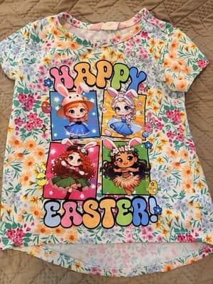 Girls Easter Disney Princess Top Pants Set Outfit Custom Design 1/1 OOAK Rare - Thumbnail 8