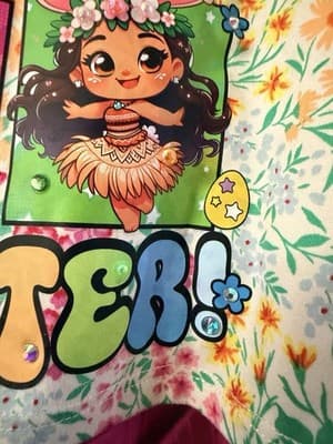 Girls Easter Disney Princess Top Pants Set Outfit Custom Design 1/1 OOAK Rare - Thumbnail 22