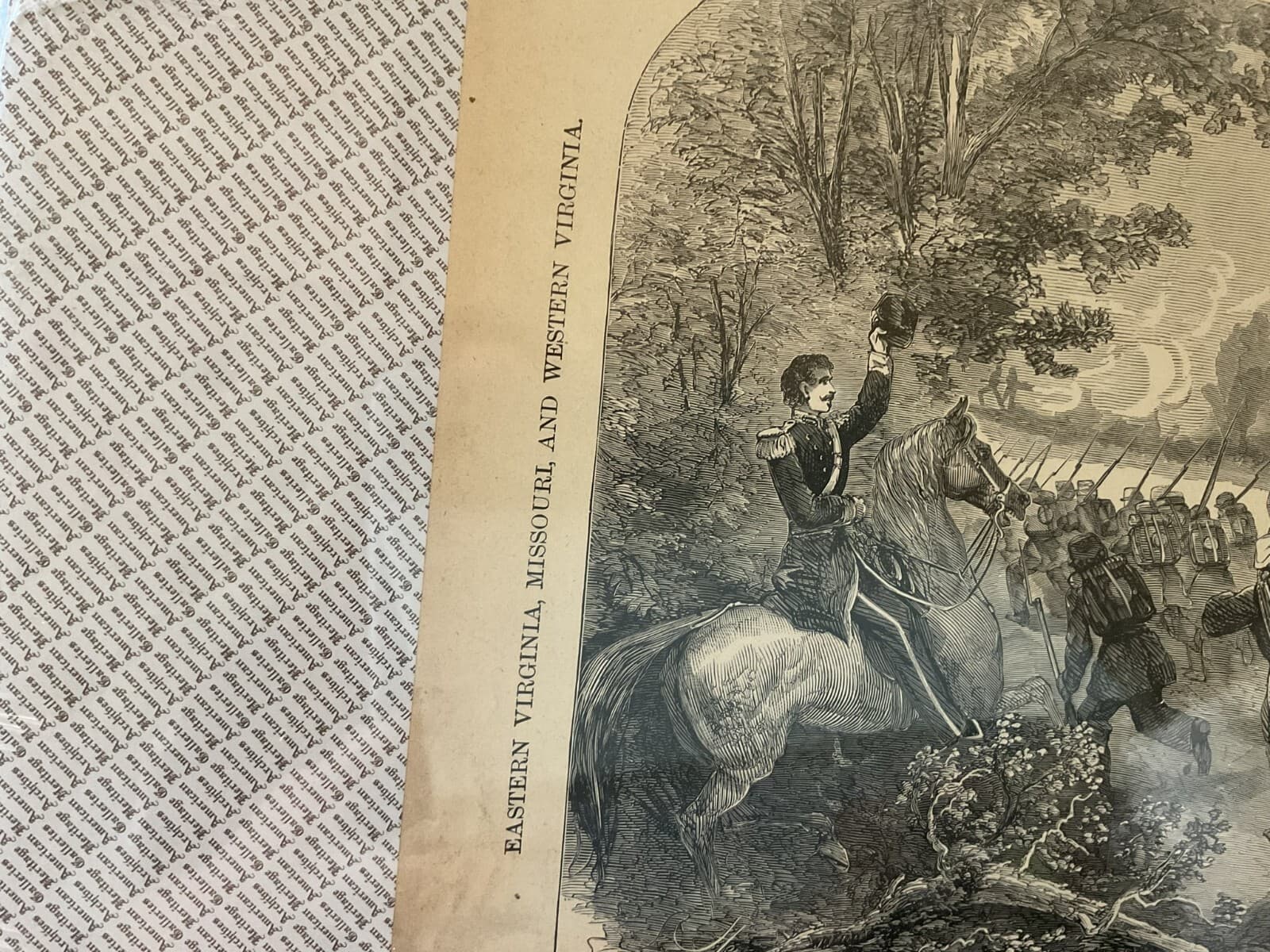 Antique Military 1800s Civil War 1861 Battle Rich Mountain Harper Newspaper - Thumbnail 7
