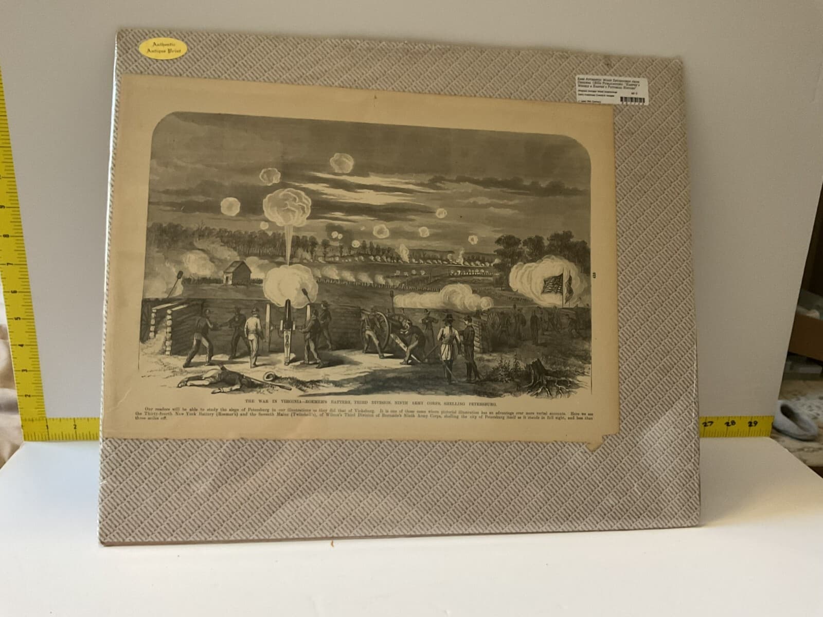 Rare Antique 1800s Military Civil War Virginia Harper’s Pictorial Roemer Battery - Thumbnail 3