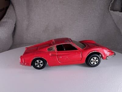 Vintage 1981 Ertl The Cannonball Run Ferrari Dino 246 GT - Red 1:64 Scale Car - Thumbnail 3