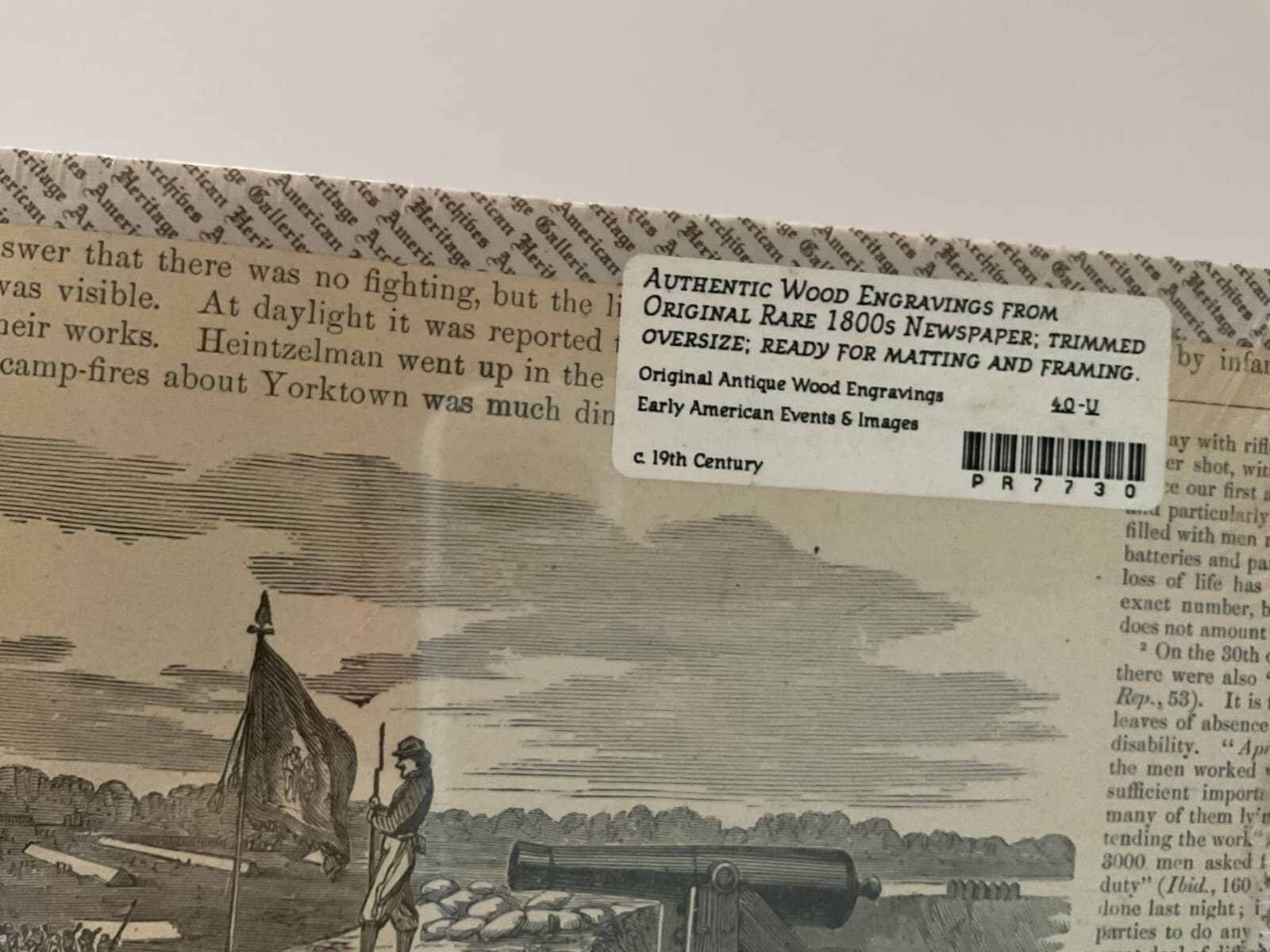 Taking Possession Yorktown Military 1800s Newspaper Early American Civil War - Thumbnail 4