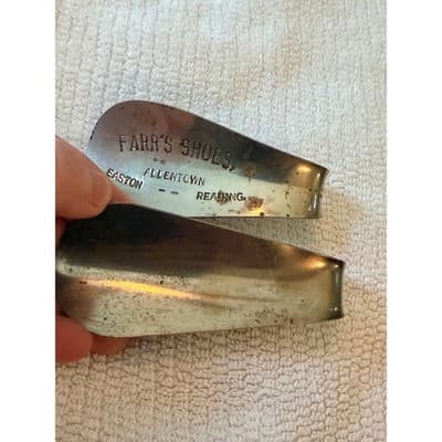 Vintage Farr’s Shoes Metal Shoe Horn Allentown Easton Reading Advertising Lot 2 - Thumbnail 4