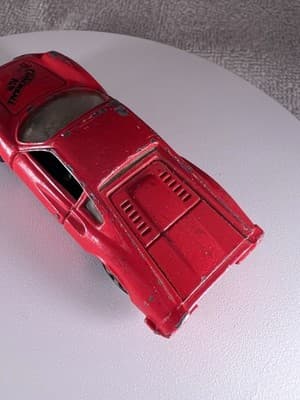 Vintage 1981 Ertl The Cannonball Run Ferrari Dino 246 GT - Red 1:64 Scale Car - Thumbnail 6