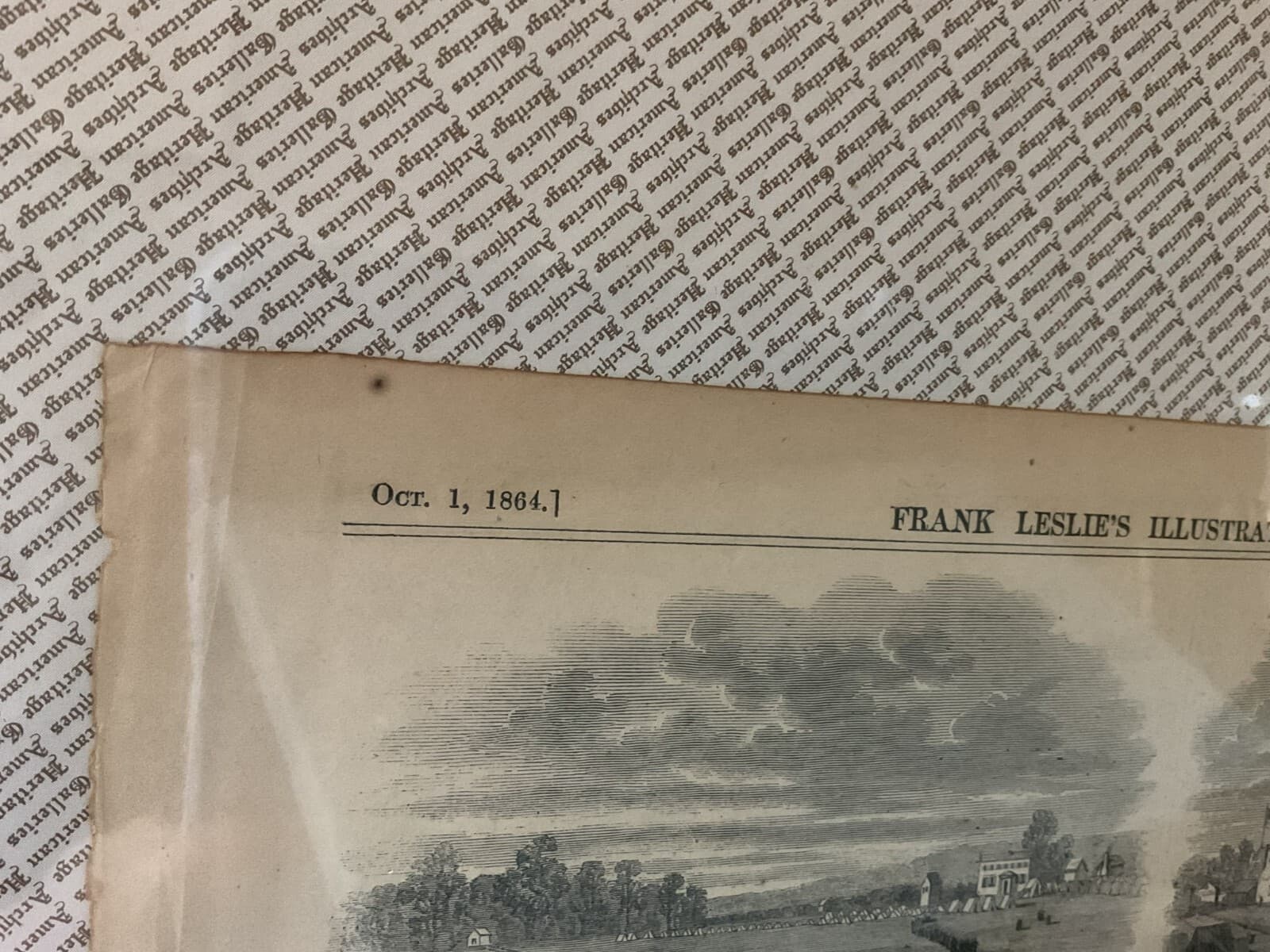 Antique Military Civil War 1864 Frank Leslie's Grant’s Railroad Newspaper 1800s - Thumbnail 3
