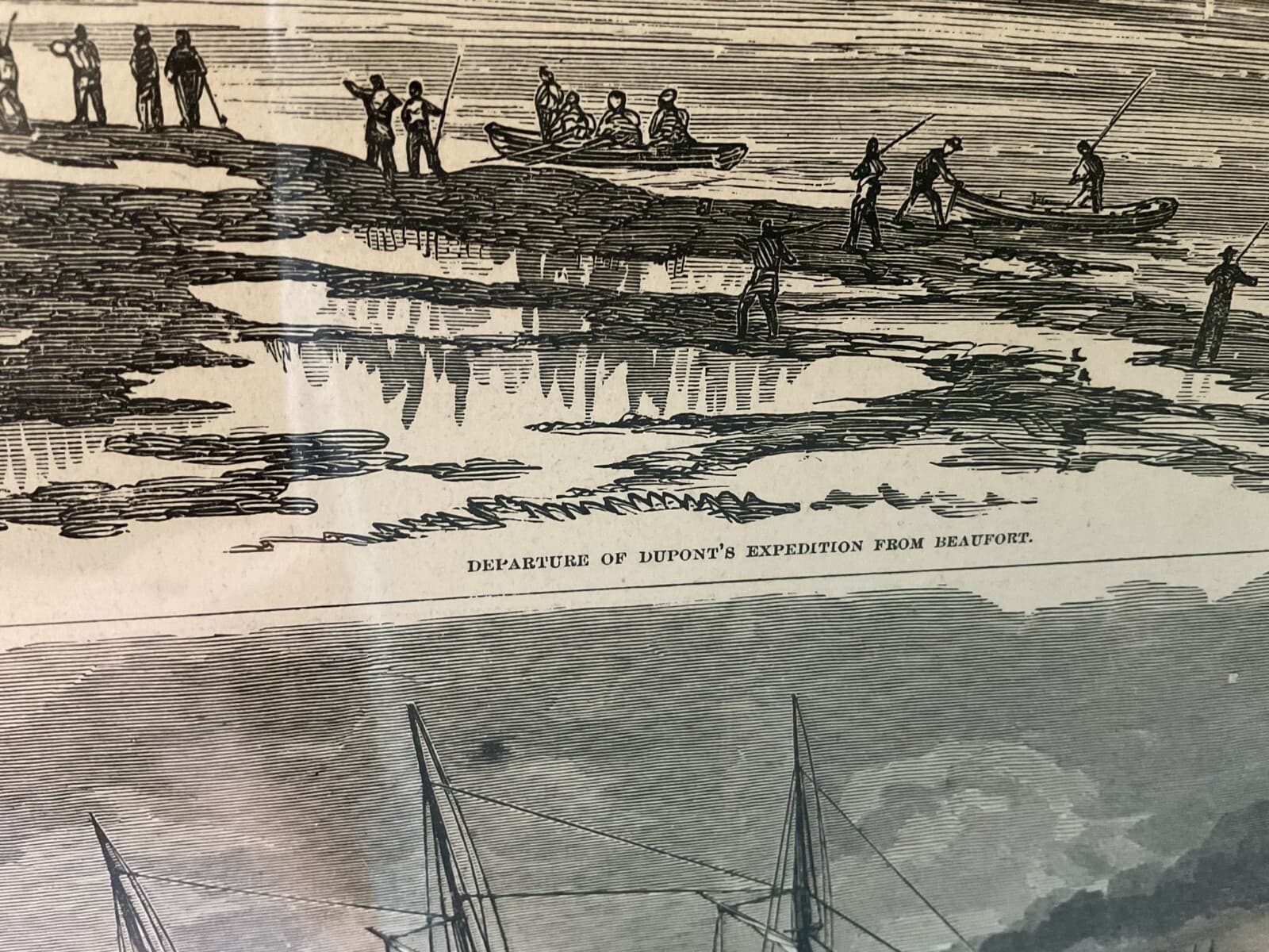 Antique Newspaper Civil War 1800s Recovery Atlantic Coast Harper Military Rare - Thumbnail 2