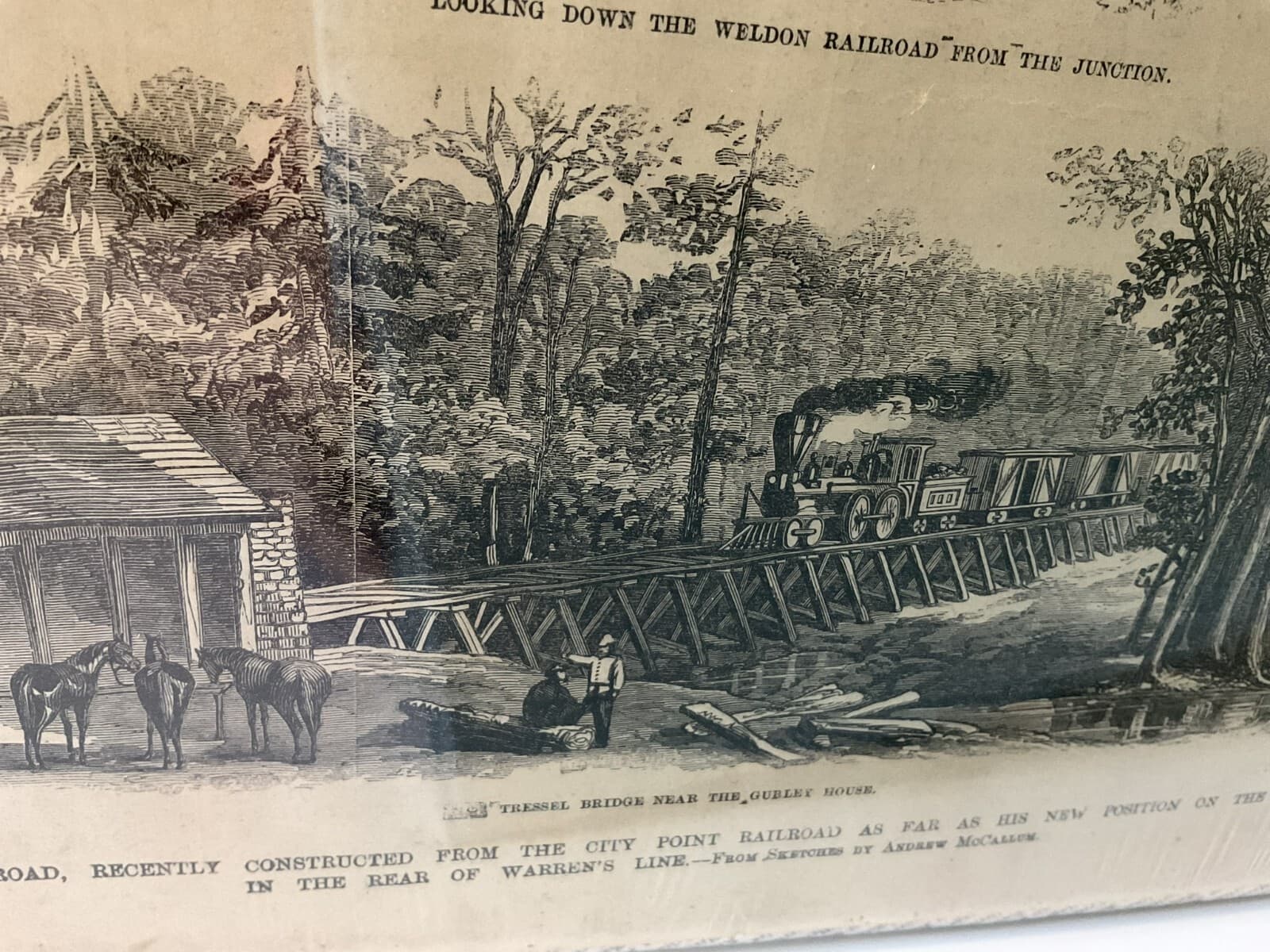 Antique Military Civil War 1864 Frank Leslie's Grant’s Railroad Newspaper 1800s - Thumbnail 11
