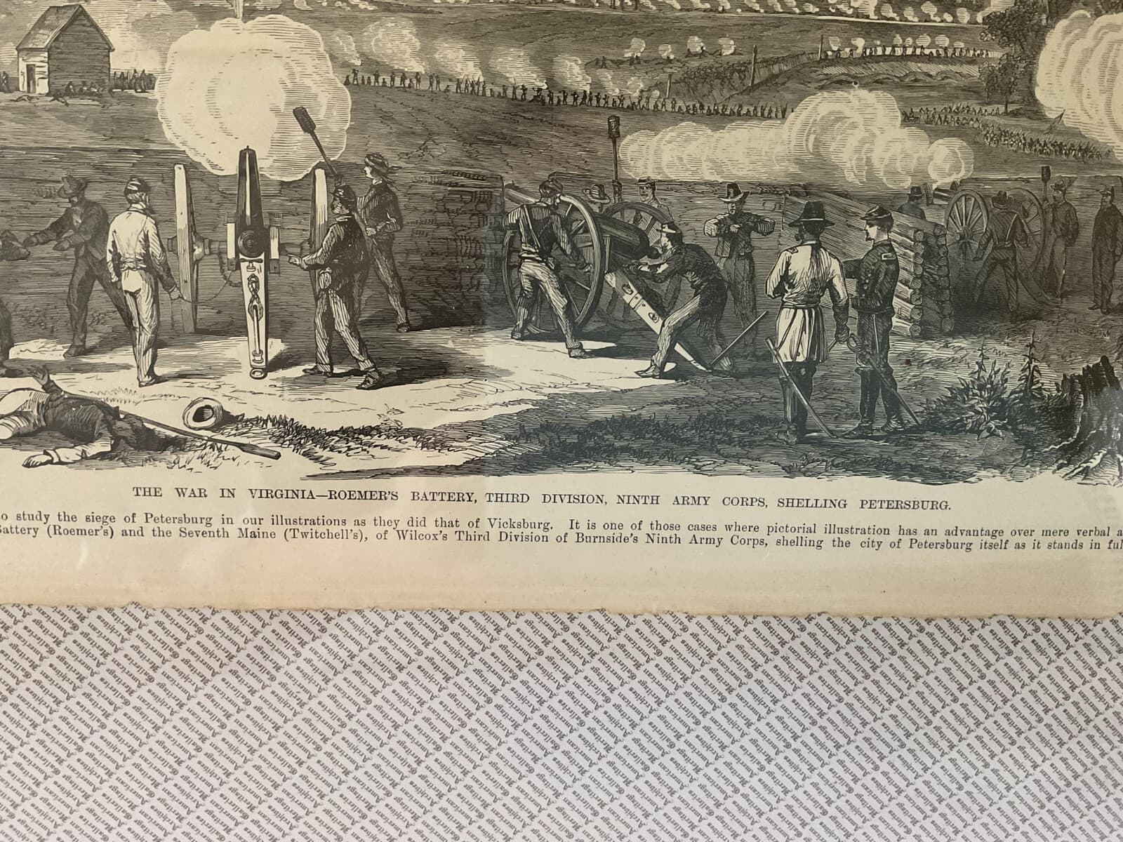 Rare Antique 1800s Military Civil War Virginia Harper’s Pictorial Roemer Battery - Thumbnail 5