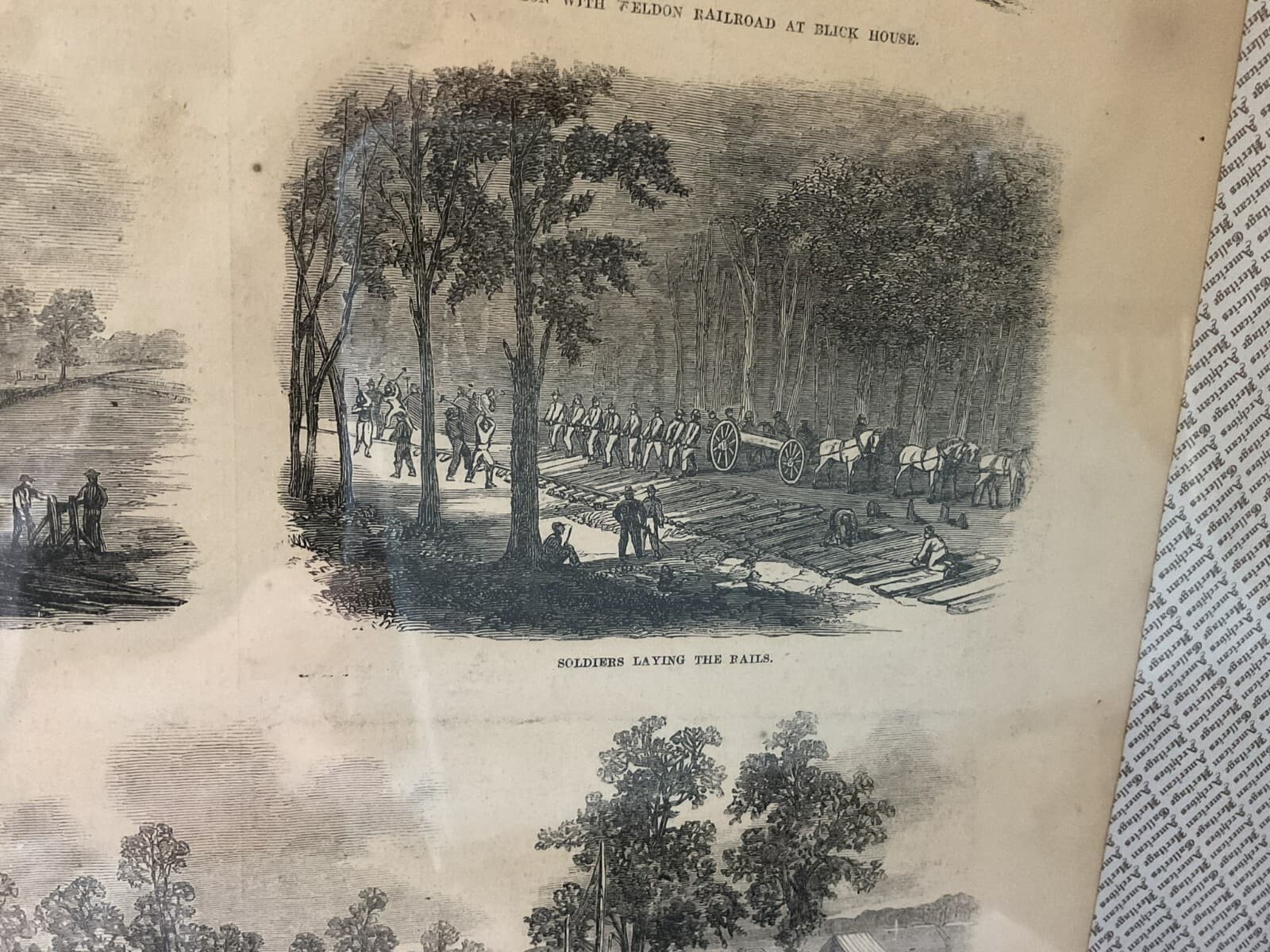 Antique Military Civil War 1864 Frank Leslie's Grant’s Railroad Newspaper 1800s - Thumbnail 8