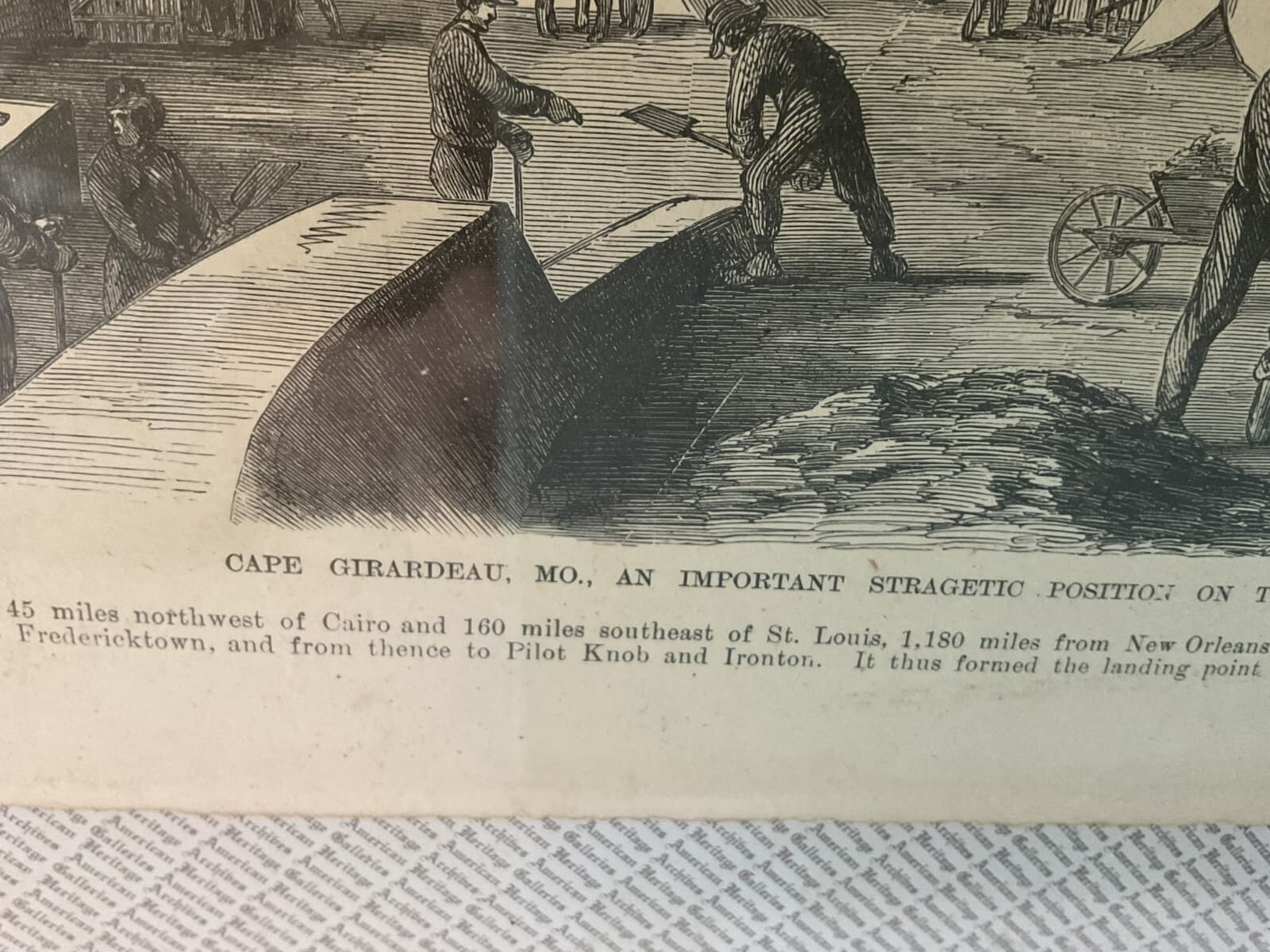 Antique Newspaper Civil War Cape Girardeau Harper Pictorial 1800s Military Rare - Thumbnail 4
