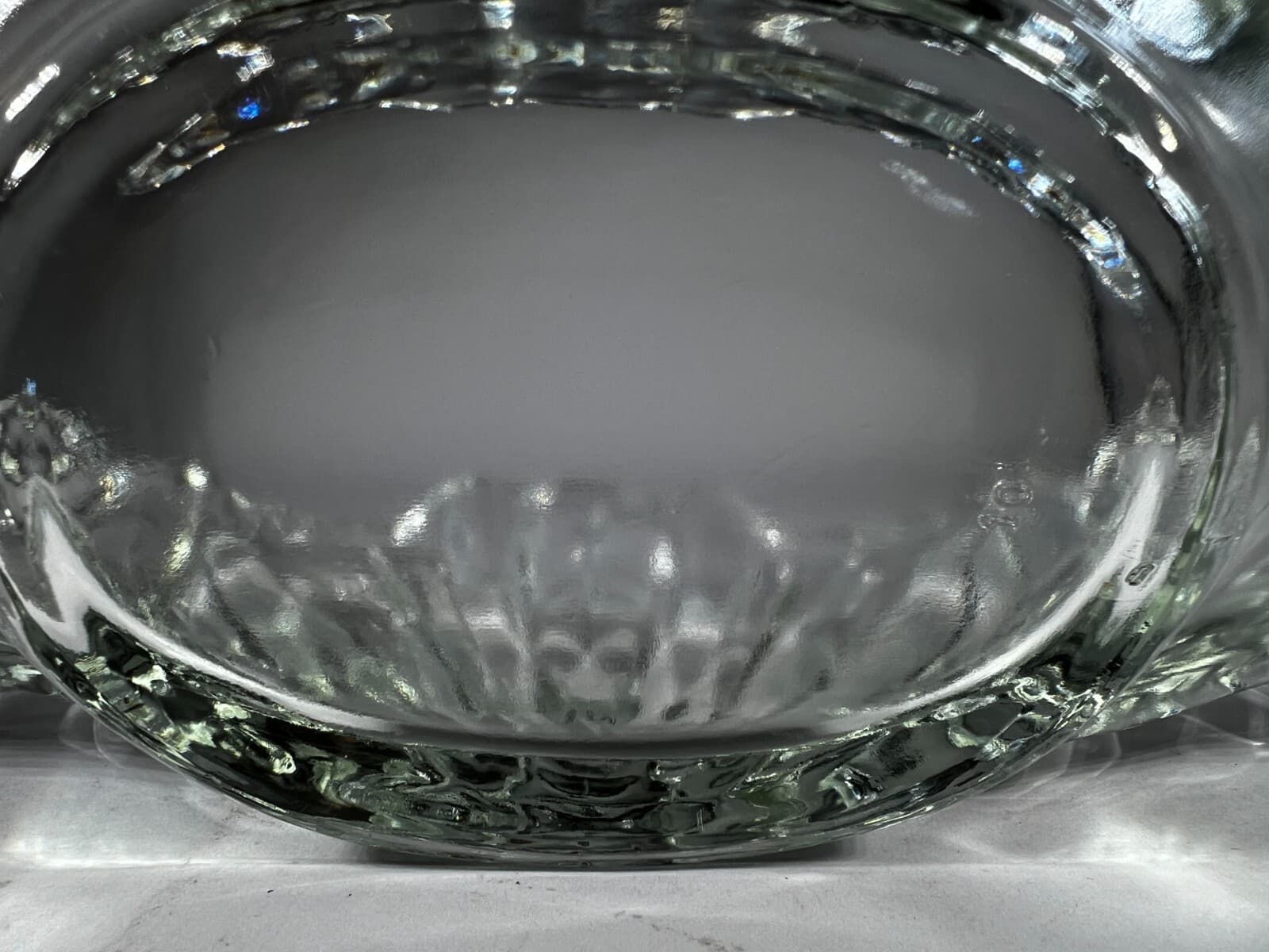 Gorgeous Vintage Clear Crystal Glass Gondola Boat Serving Dish Bowl Unique 4 lbs - Thumbnail 9