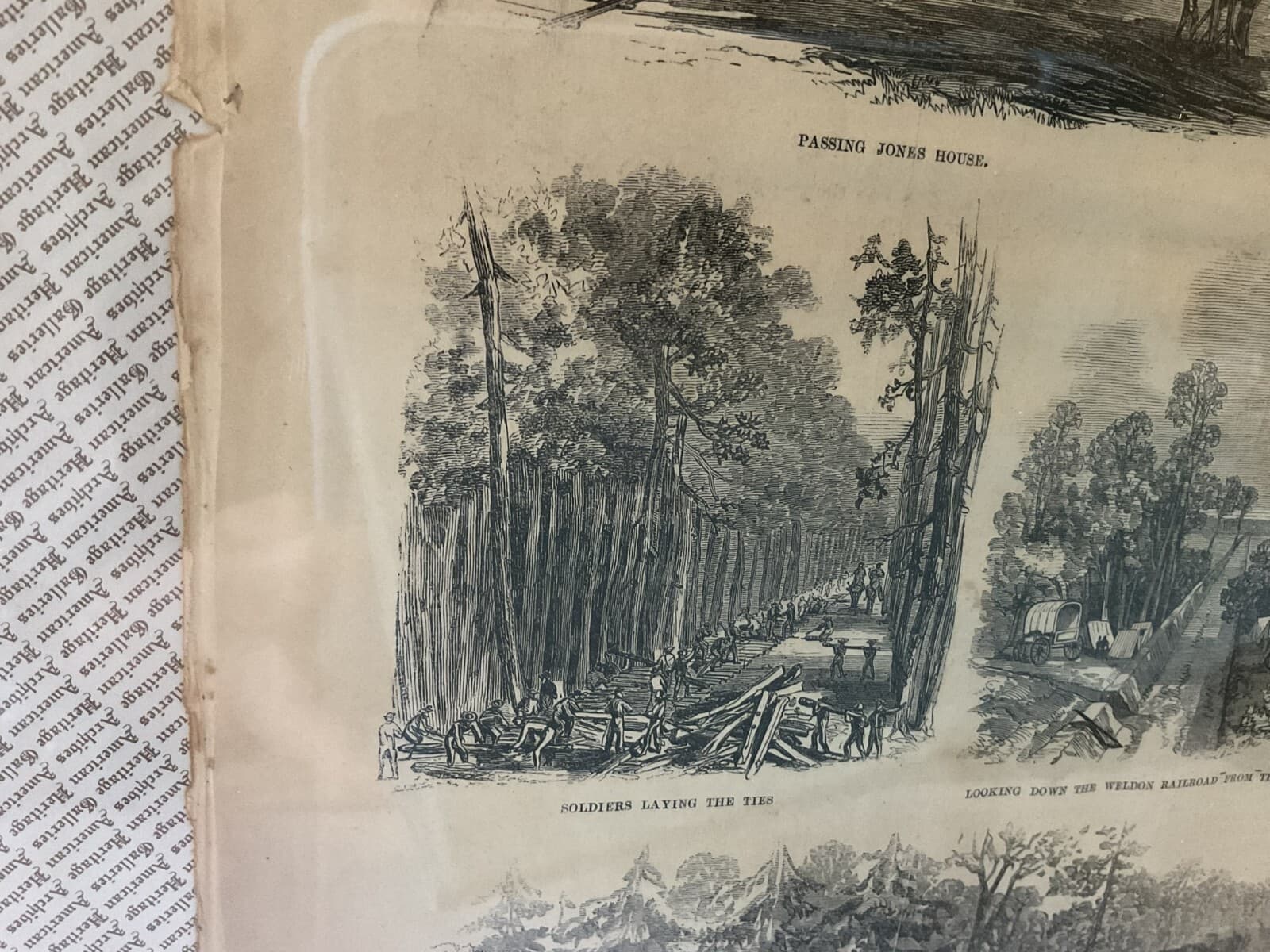 Antique Military Civil War 1864 Frank Leslie's Grant’s Railroad Newspaper 1800s - Thumbnail 9