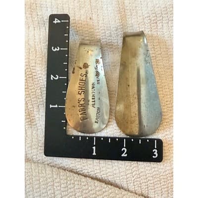 Vintage Farr’s Shoes Metal Shoe Horn Allentown Easton Reading Advertising Lot 2 - Thumbnail 8