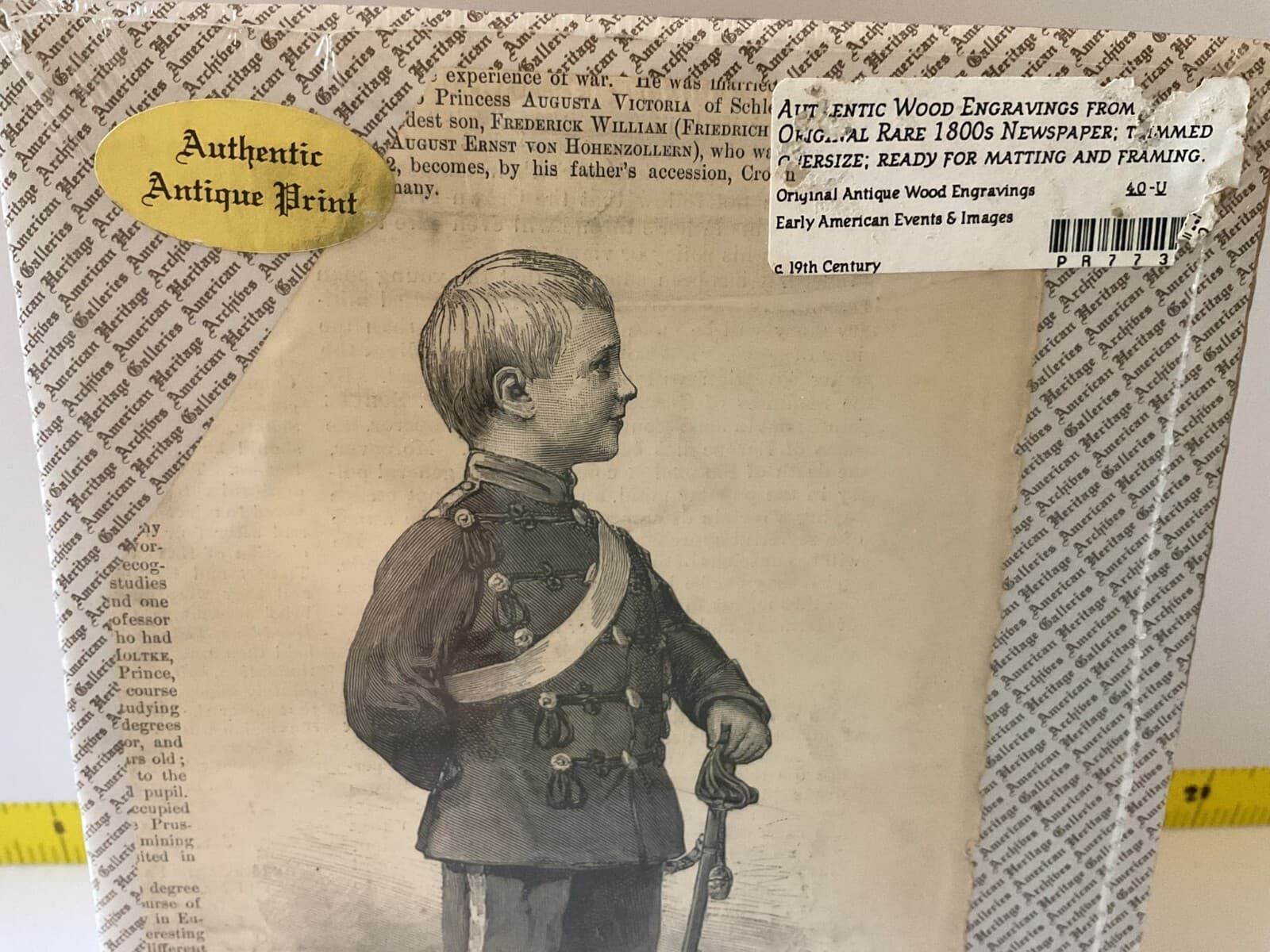 Antique Newspaper Military War Original 1800s Newspaper New Crown Prince Germany - Thumbnail 6