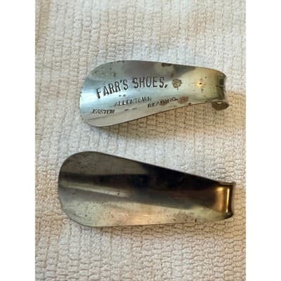 Vintage Farr’s Shoes Metal Shoe Horn Allentown Easton Reading Advertising Lot 2 - Thumbnail 7