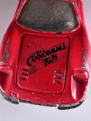 Vintage 1981 Ertl The Cannonball Run Ferrari Dino 246 GT - Red 1:64 Scale Car - Thumbnail 5