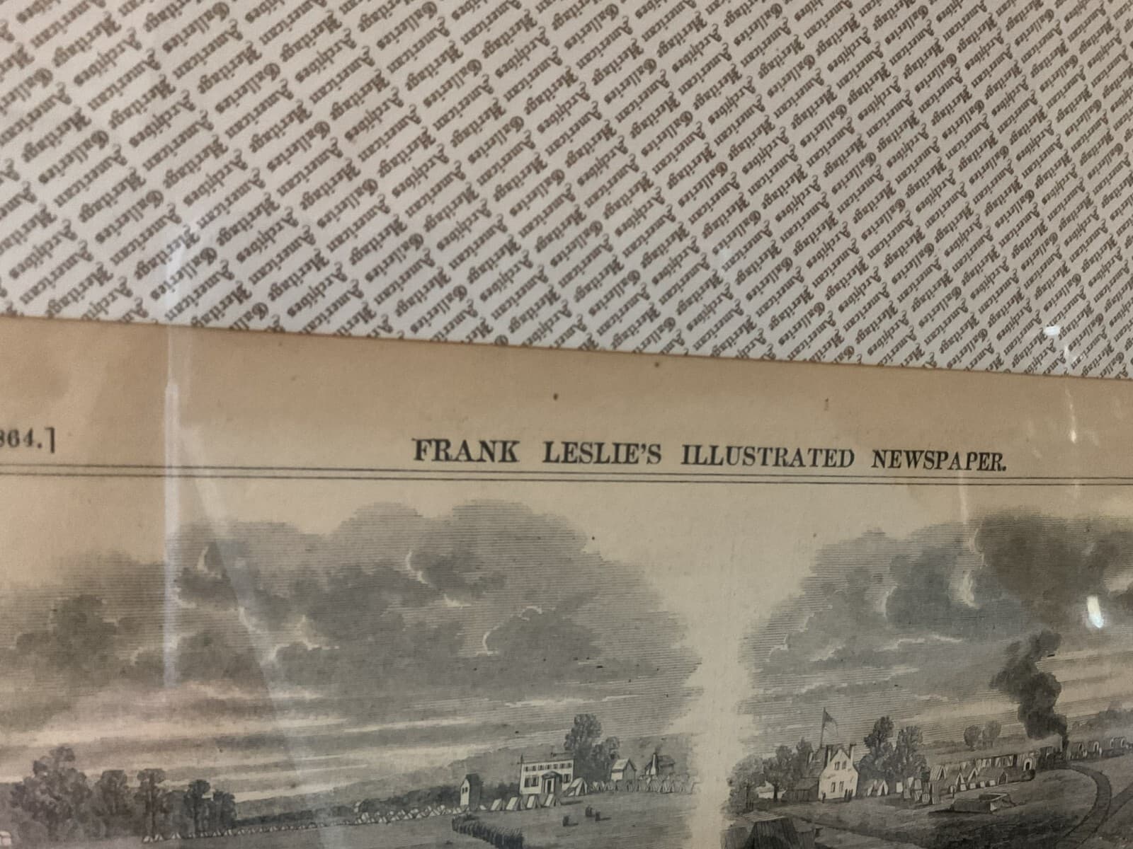 Antique Military Civil War 1864 Frank Leslie's Grant’s Railroad Newspaper 1800s - Thumbnail 4