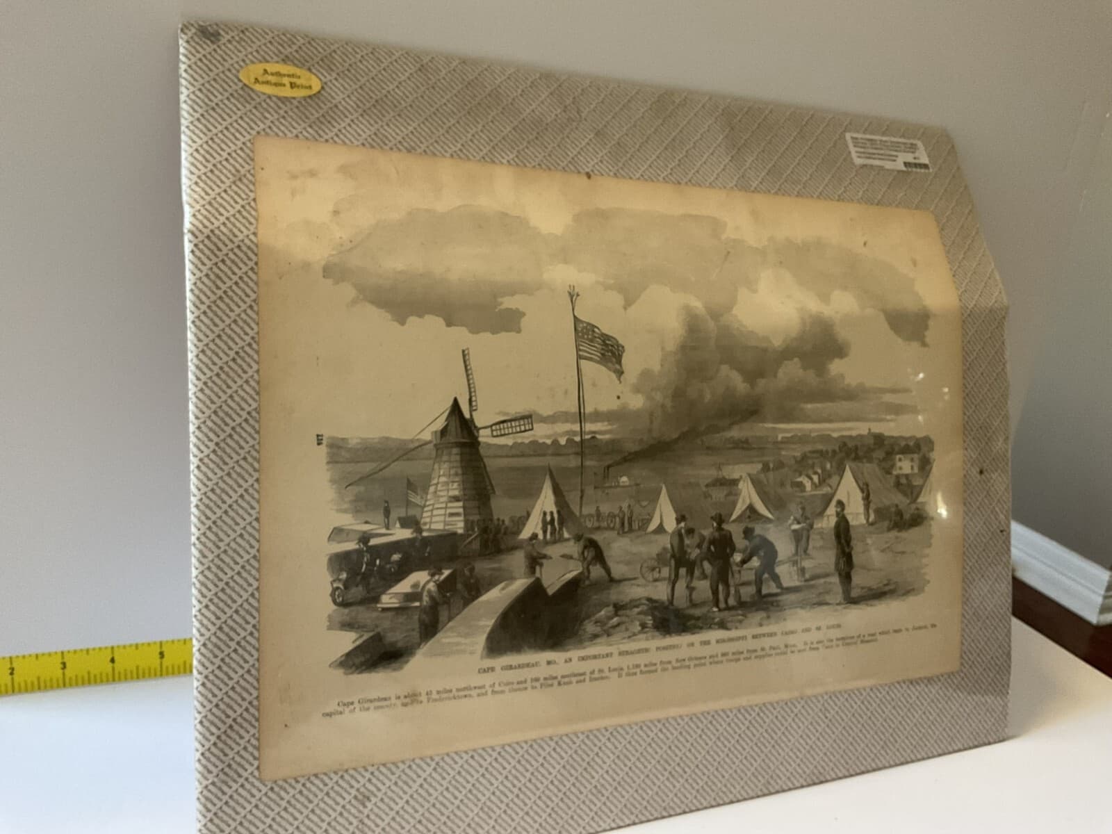 Antique Newspaper Civil War Cape Girardeau Harper Pictorial 1800s Military Rare - Thumbnail 3