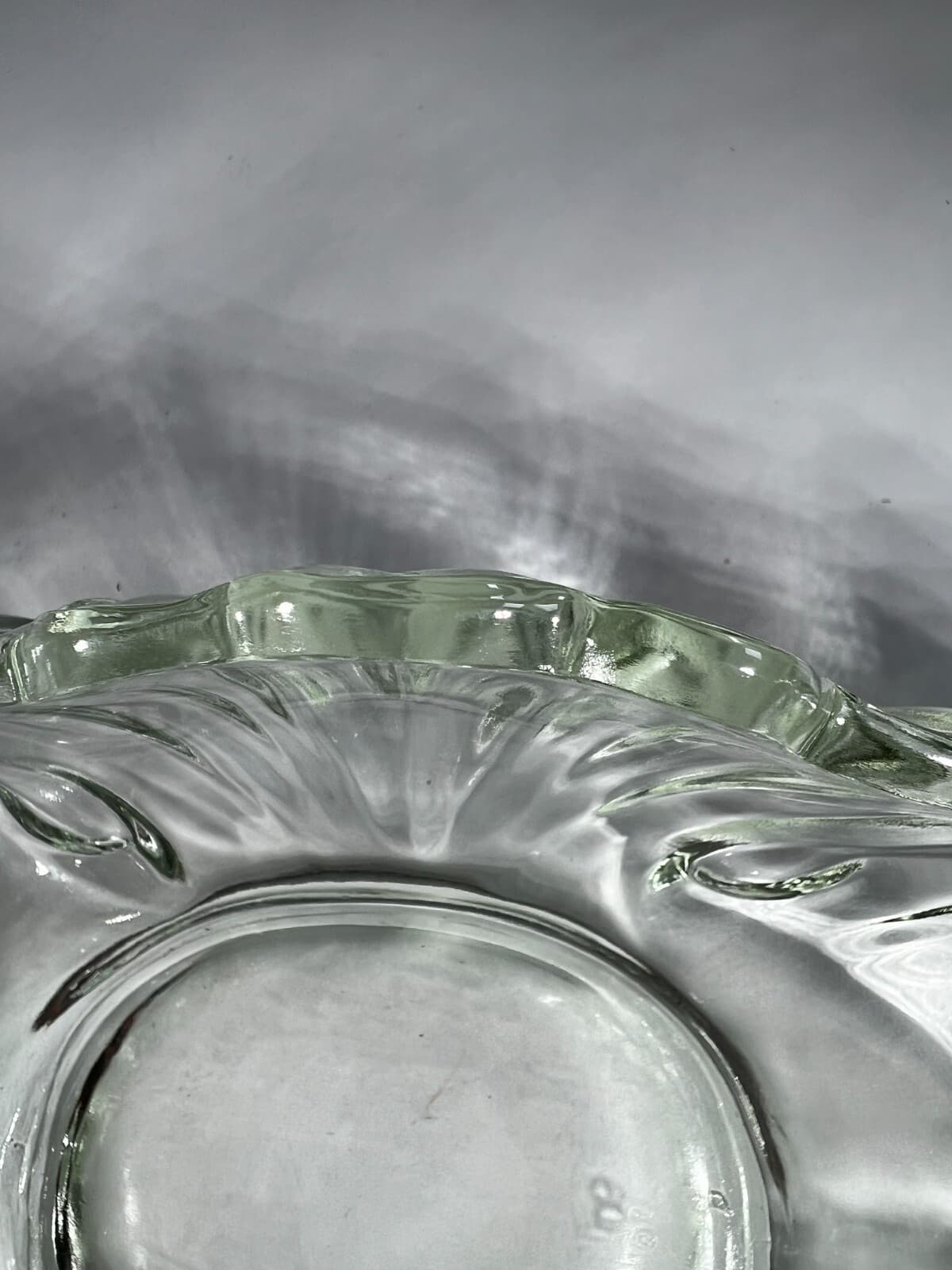 Gorgeous Vintage Clear Crystal Glass Gondola Boat Serving Dish Bowl Unique 4 lbs - Thumbnail 23